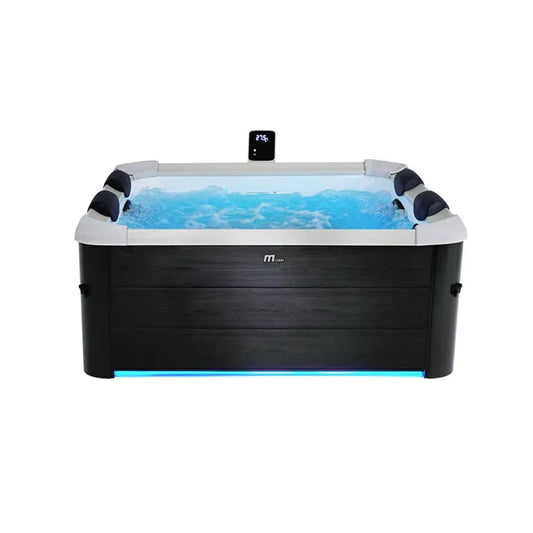 OSLO SPA rigide OSLO MSPA 6 personnes gris. 4 coussins. bâche incluse. hydromassages système
