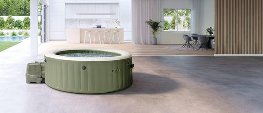 Pure Spa gonflable INTEX Olive rond, 6 places