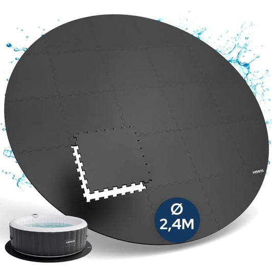 AREBOS Tapis Protection Spa Ø240 cm EVA 25pcs