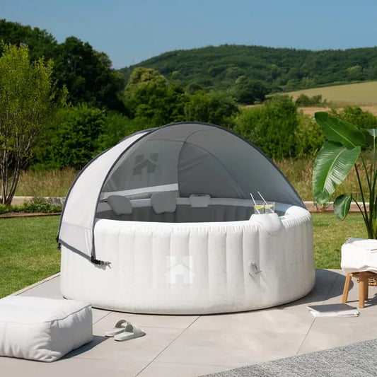 HOME DELUXE - Jacuzzi d'extérieur - SPLASH + coussins, porte-boissons et pare-soleil